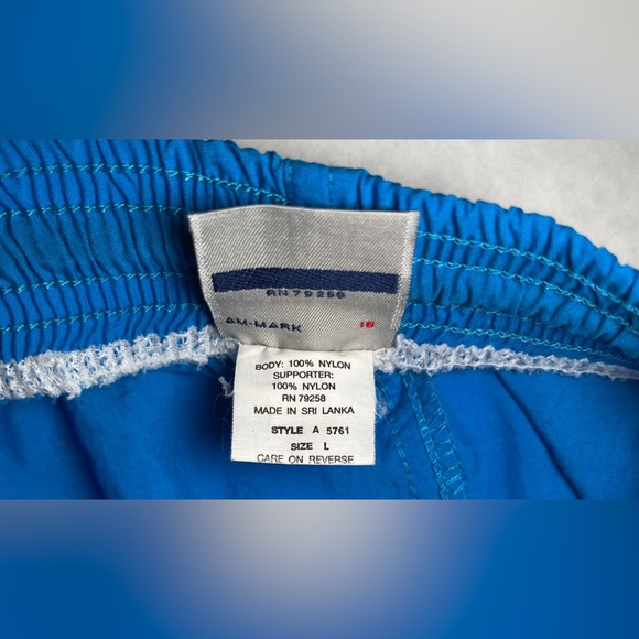 NOS Vintage Ocean Pacific Baggies Deep Blue Men’s Large Made in Sri Lanka - Picture 7 of 16